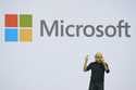 Microsoft CEO Satya Nadella addresses attendees at the Microsoft Ignite conference, November 19, 20…