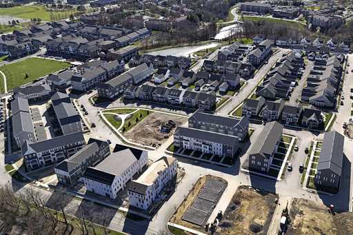 A housing development in Cranberry Township, Pa