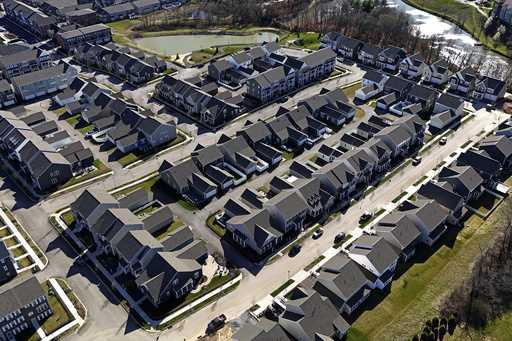 A housing development in Cranberry Township, Pa