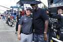 Bob Jenkins, owner of Front Row Motorsports and Co-Owner Michael Jordan, of 23XI Racing, pose befor…