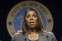 New York Attorney General Letitia James speaks during a news conference, in New York, June 11, 2019…