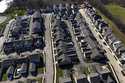 This aerial photo shows a housing development in Cranberry Township, Pa