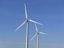 Land-based wind turbines spin in Atlantic City, N.J., on November 3, 2023. (AP Photo/Wayne Parry)