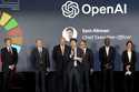 Open AI Chief Executive Officer Sam Altman, center, speaks at the Advancing Sustainable Development…