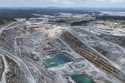 Tailing ponds are seen during a media tour of the Cobre Panamá copper mine, owned by Canada's First…