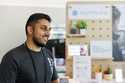 Tarjimly co-founder Atif Javed presents his app at the Google Impact Summit on Wednesday, Sept