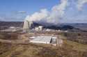 A data center owned by Amazon Web Services, front right, is under construction next to the Susqueha…