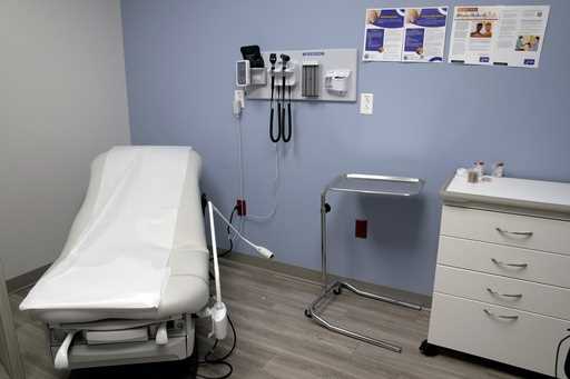 An exam room is seen inside Planned Parenthood on March 10, 2023