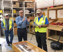 FILE -NioCorp Developments CEO Mark Smith talks to a group of investors during a tour on October 6,…