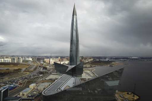 A view of the business tower Lakhta Centre, the headquarters of Russian gas monopoly Gazprom in St