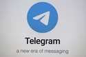 The logo for the Telegram messaging app is seen on a notebook screen in Munich, Germany, October 17…