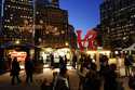 Shoppers visit the Christmas Village in Philadelphia, December 13, 2023