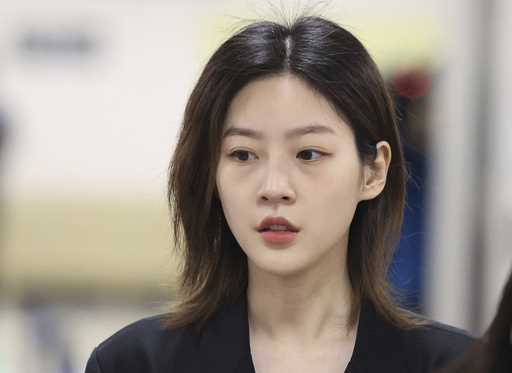 South Korean actor Kim Sae-ron arrives at the Seoul Central District Court in Seoul, South Korea, W…