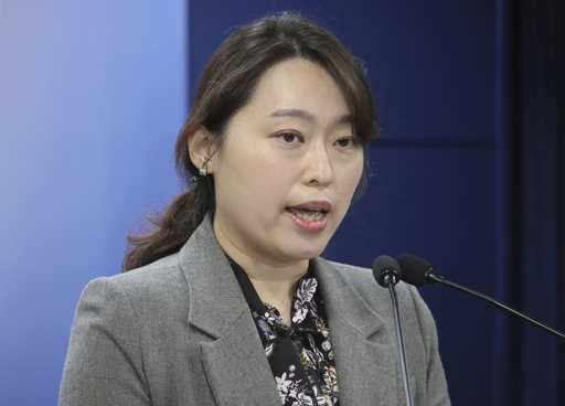 South Korean Personal Information Protection Commission's director Lee Eun Jung speaks during a bri…