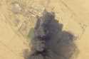 This Planet Labs PBC satellite image shows a fire engulfing Sudan's largest oil refinery north of K…