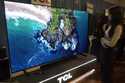 A 98-inch TCL QM-8 Q-Class Mini-LED QLED 4K HDR Smart TV is displayed at the Pepcom Holiday Spectac…