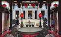 People visit the historic Penghu Tianhou Temple on the outlying Penghu Island, Taiwan, Friday, Octo…