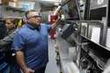 Raul Luis checks an order at his Birrieria Chalio Mexican Restaurant in Fort Worth, Texas, Thursday…