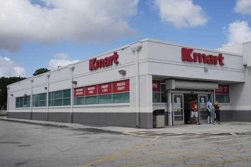 Customers leave from the only Kmart store left in the continental United States, Tuesday, October 2…