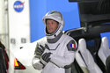 European Space Agency astronaut Thomas Pesquet of France, adjusts his glove as he talks to family a…