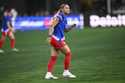 United States forward Trinity Rodman plays in the first half of an international friendly soccer ma…