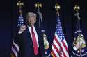 President Donald Trump speaks in the Roosevelt Room at the White House, Tuesday, January 21, 2025, …