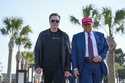 President-elect Donald Trump walks with Elon Musk before the launch of the sixth test flight of the…