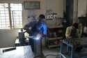 A worker welds a steel chassis at a factory in a suburb of Bengaluru, India, Thursday, February 27,…