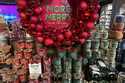 An arrangement of holiday themed scented candles is shown at a Bath and Body Works store on Wednesd…