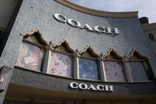 A chain of the Coach brand, owned by parent company Tapestry, is seen, May 3, 2019, at the Citadel …