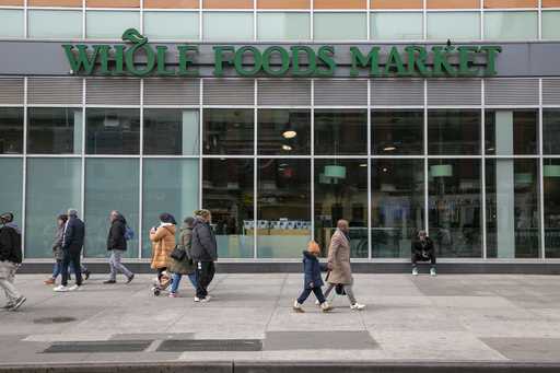 A Whole Foods Market grocery store is in the Harlem neighborhood of New York City on March 3, 2023