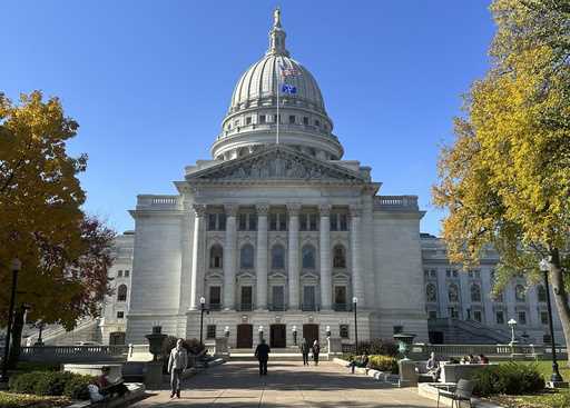 Exterior view of the state Capitol on Tuesday, October 24, 2023, in Madison, Wis