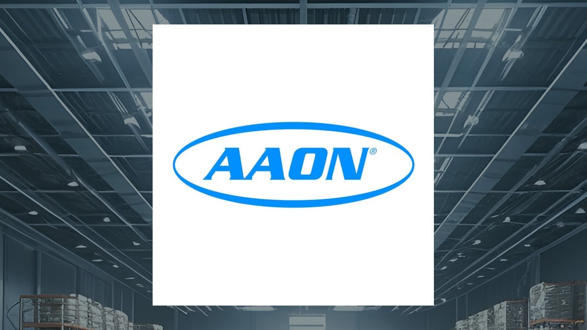 AAON logo with Construction background