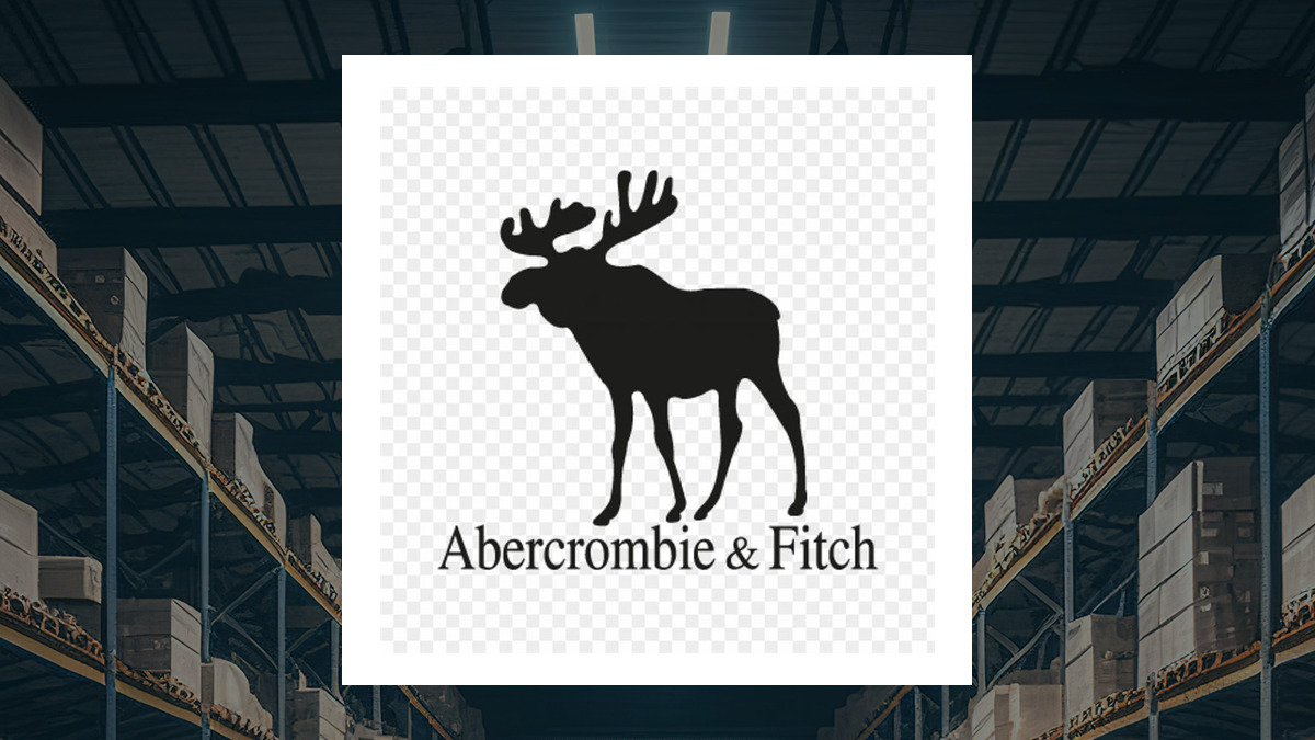 Abercrombie & Fitch logo with Retail/Wholesale background