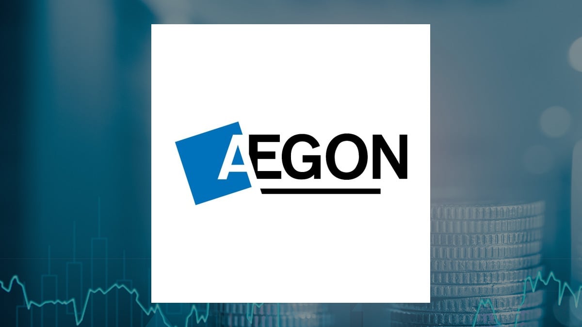 Aegon logo with Finance background