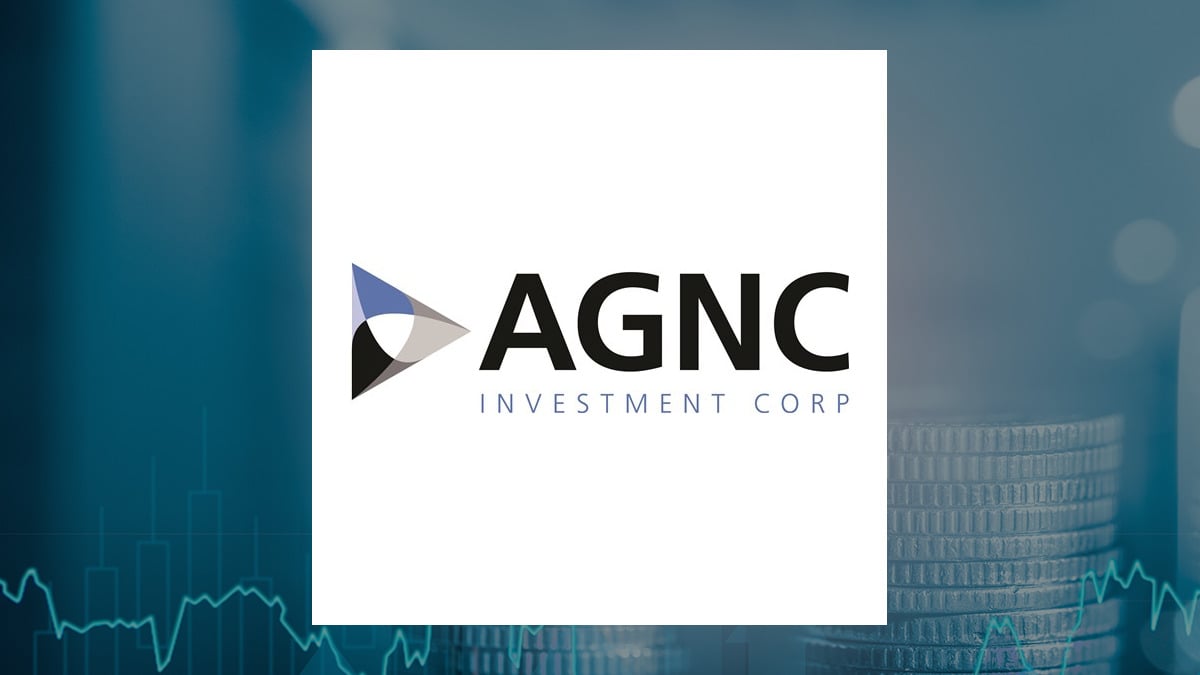 AGNC Investment logo with Finance background