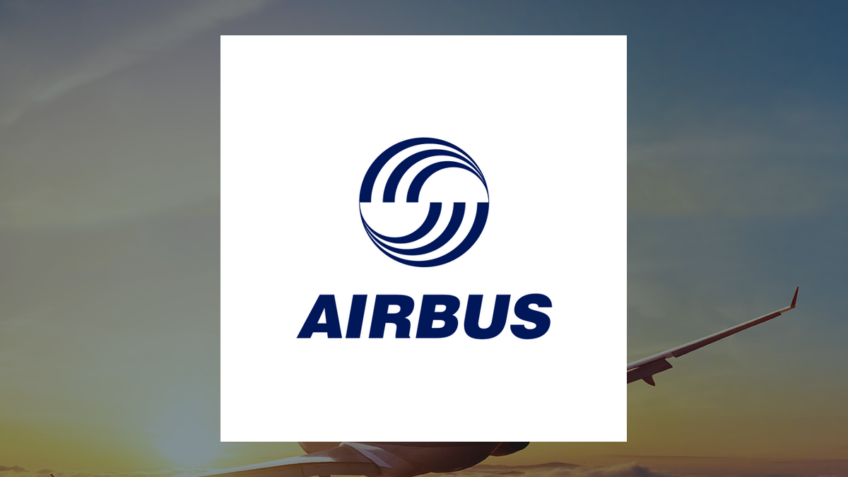 Airbus logo with Aerospace background