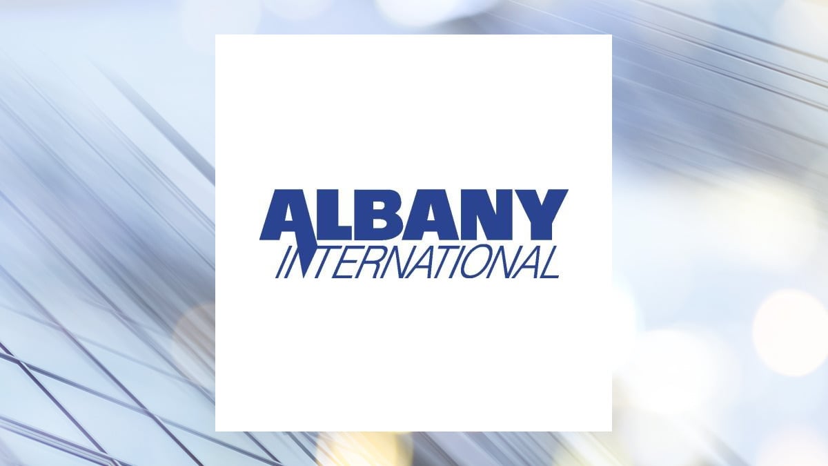 Albany International logo with Industrial Products background