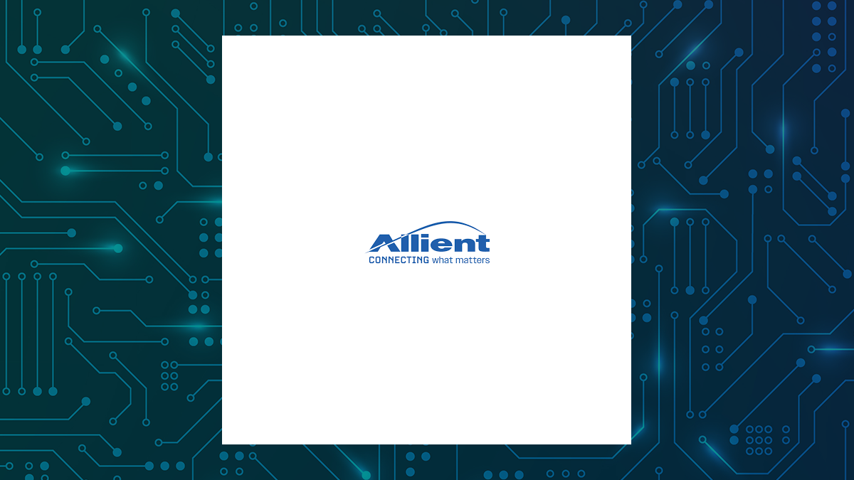 Allient logo with Computer and Technology background