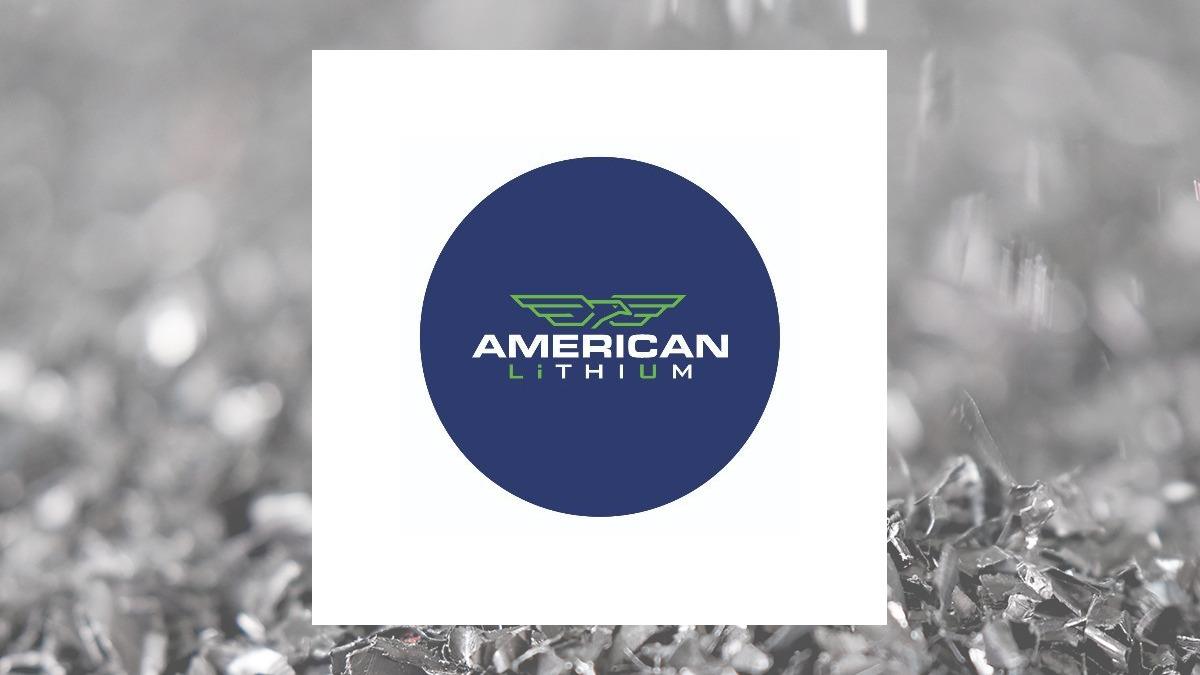 American Lithium logo with Basic Materials background