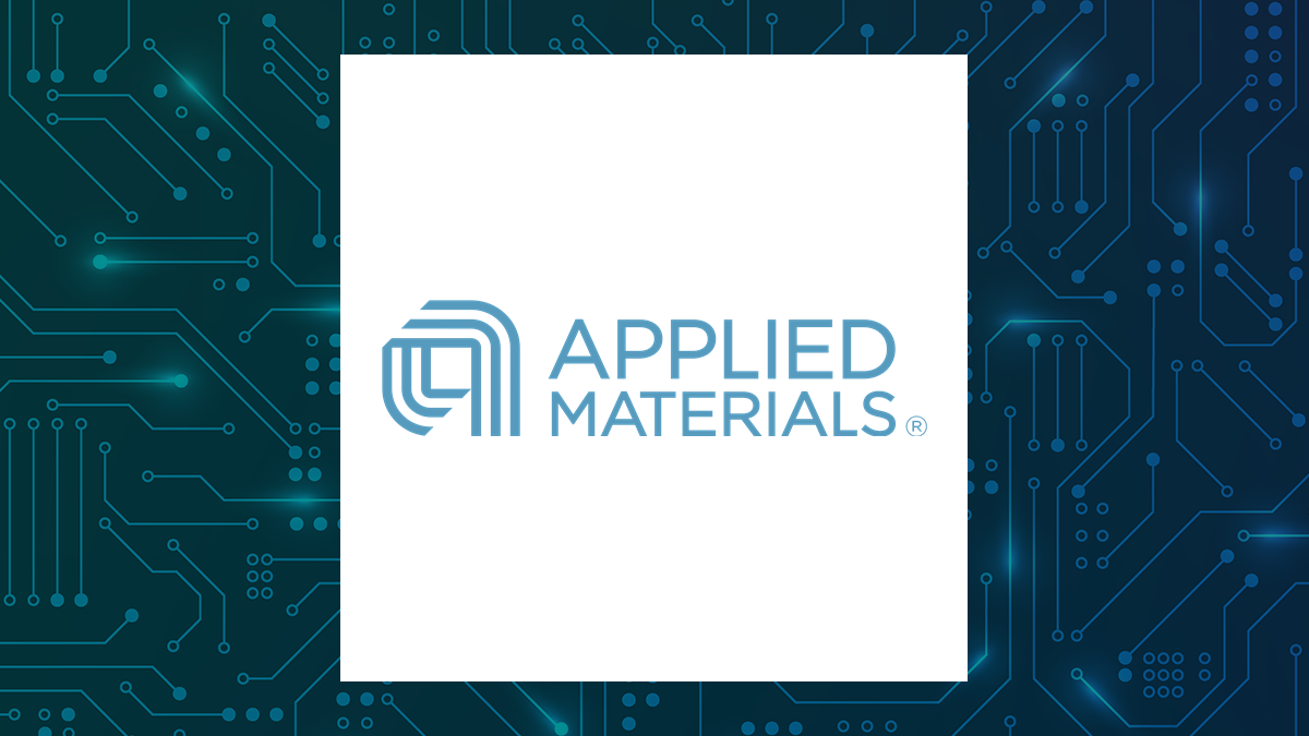 Applied Materials logo with Computer and Technology background