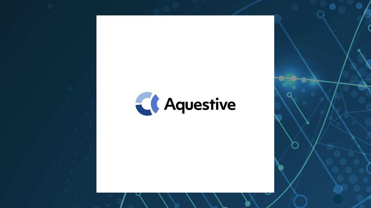 Aquestive Therapeutics logo with Medical background