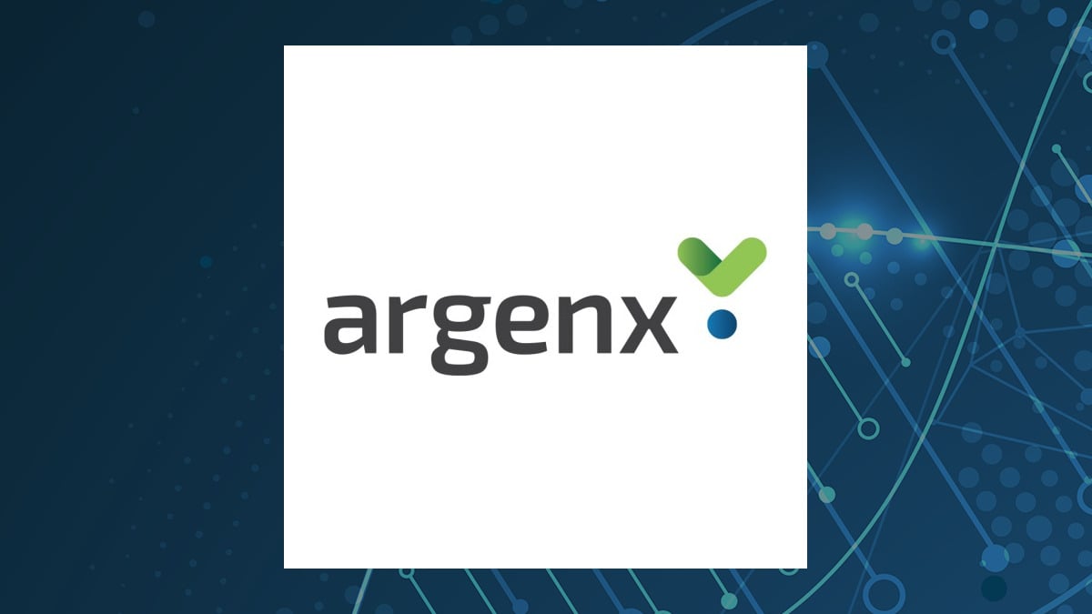 argenx logo with Medical background