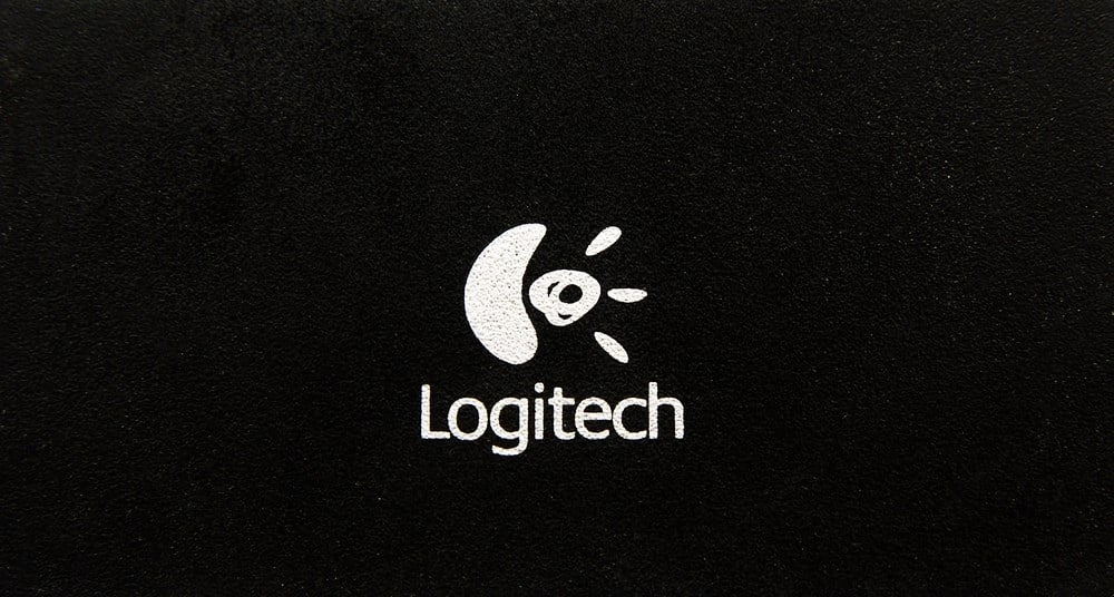 Logitech stock overview on MarketBeat; image of logo.