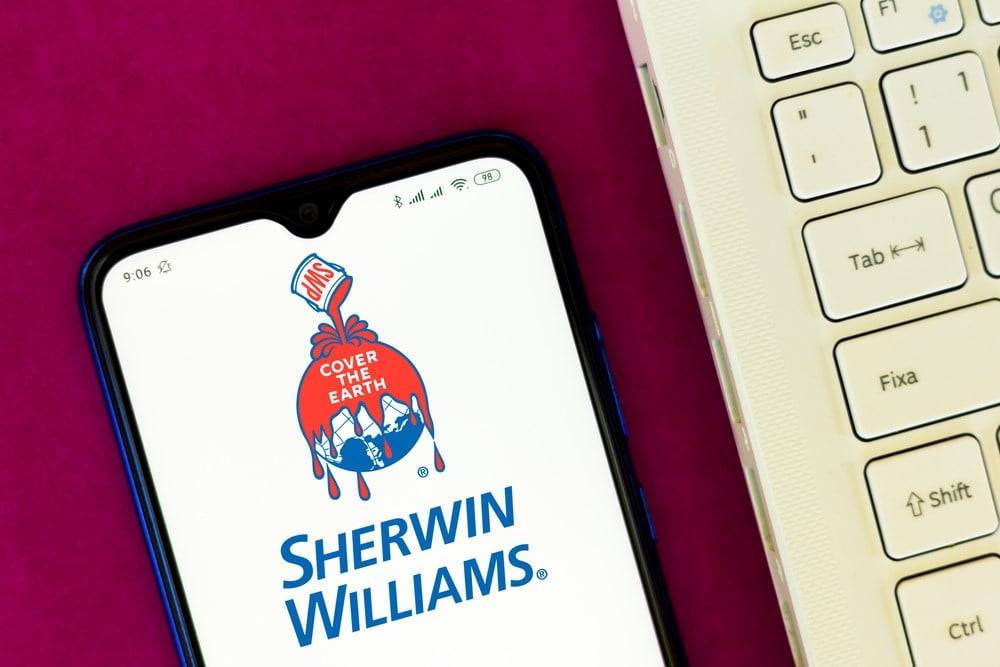  Sherwin-Williams stock price 