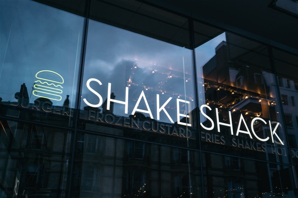shake shack logo on storefront