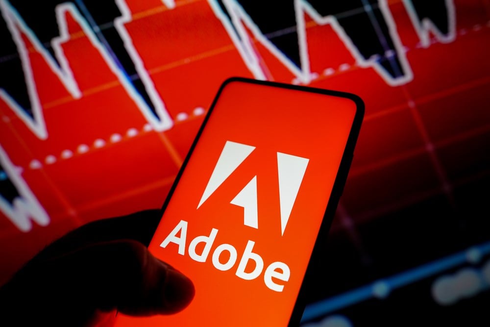 Adobe stock price 