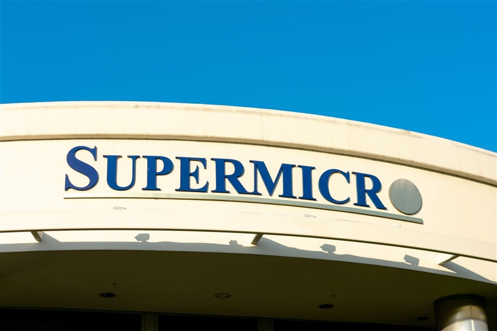 supermicro logo at company headquarters