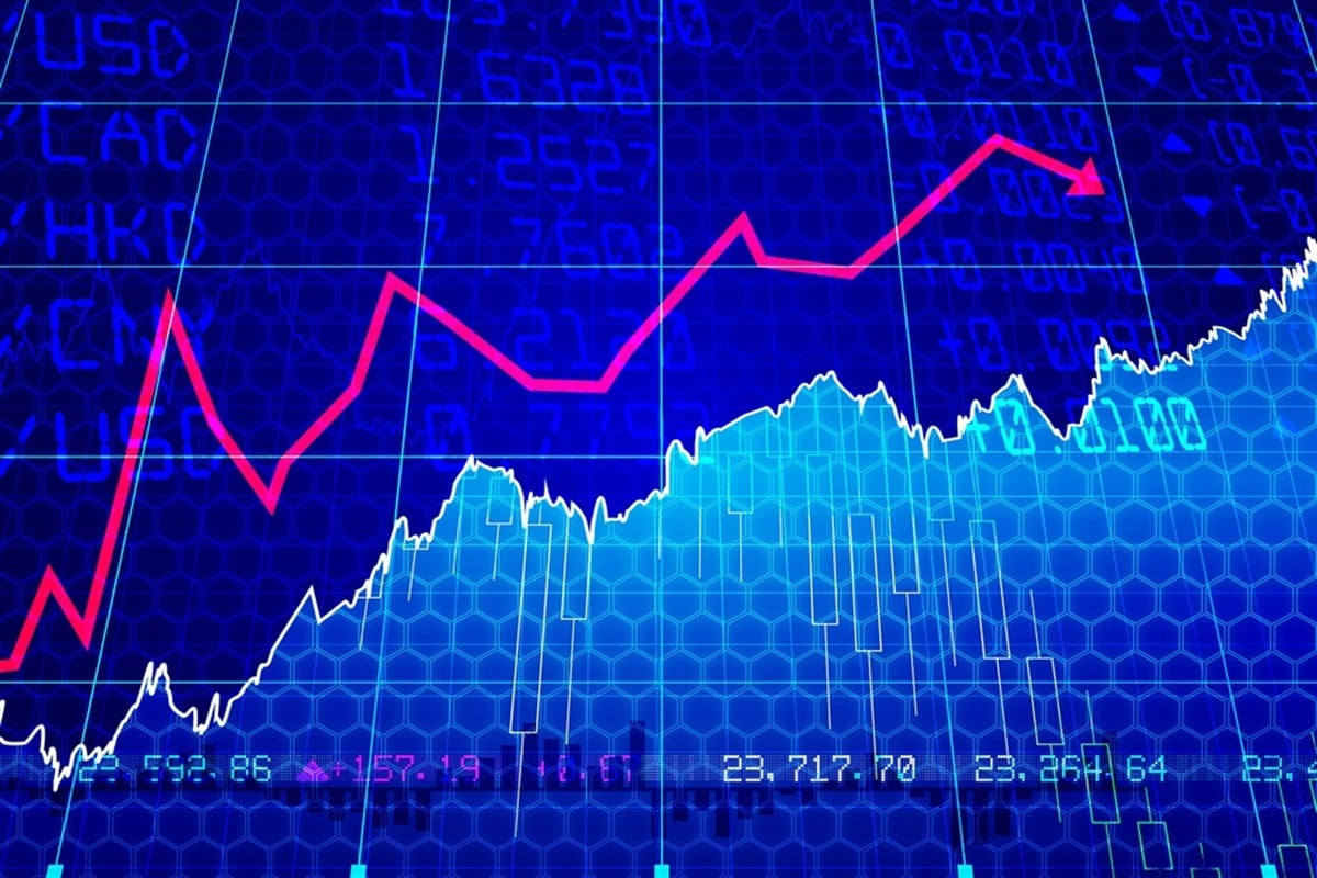 Stocks and shares graph