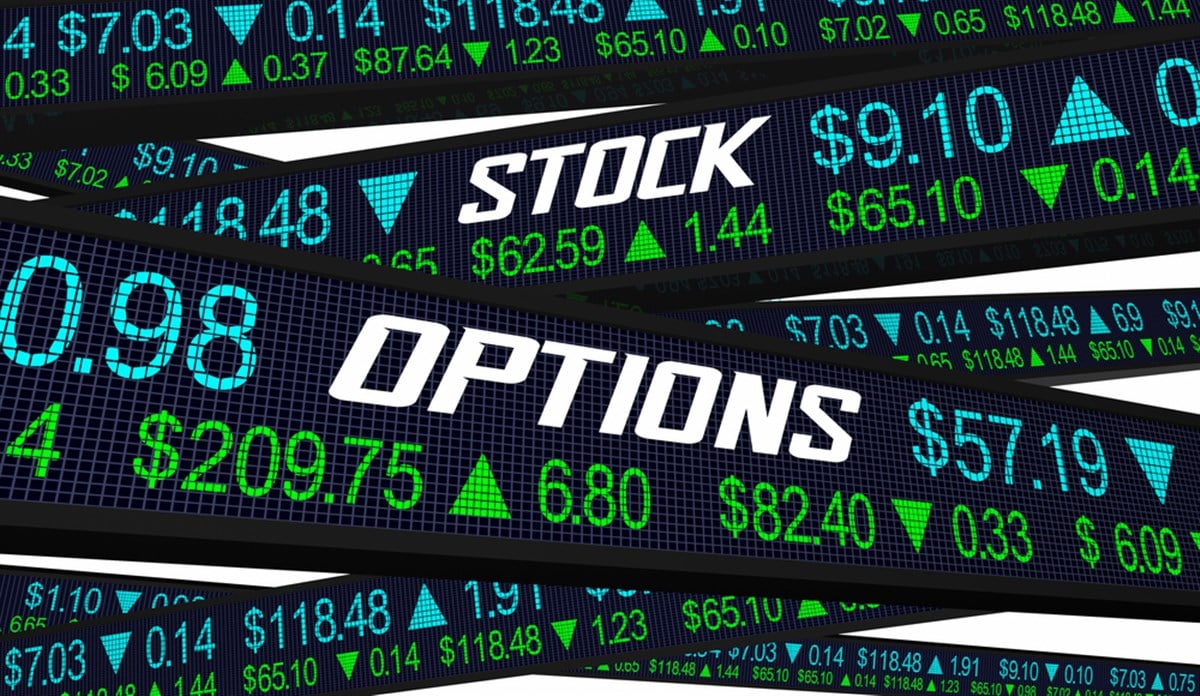 stock options trading screen